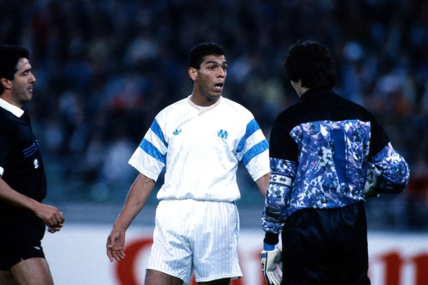 Poster Carlos Mozer - ONZE MONDIAL - Olympique De Marseille OM 1991/92 - Brésil/France