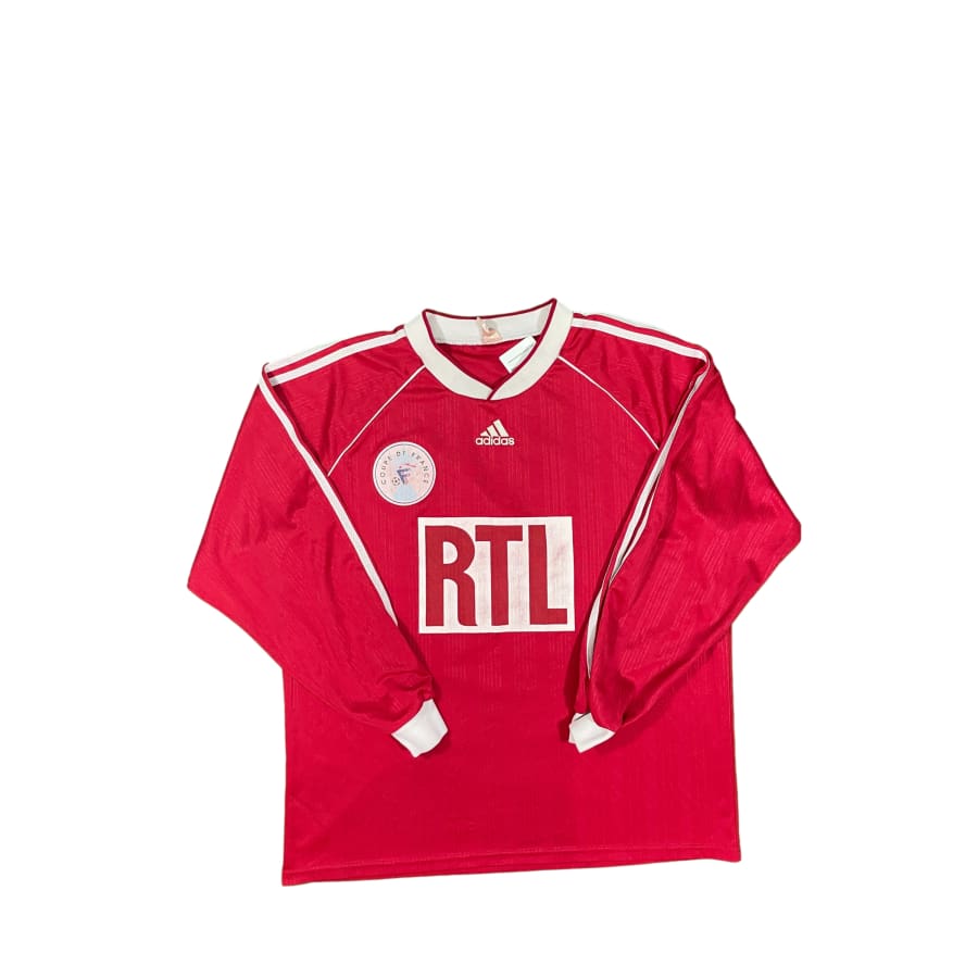Maillot Football Vintage Domicile Adidas - Coupe De France N°3 - Taille XL - Années 2000