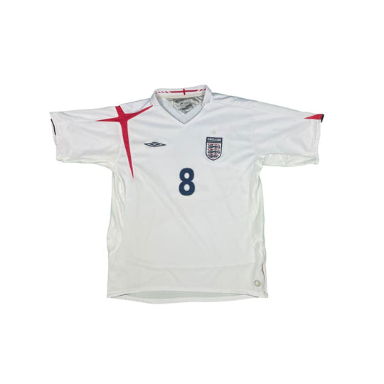 Maillot football vintage Angleterre #8 Lampard extérieur saison - Umbro - Angleterre