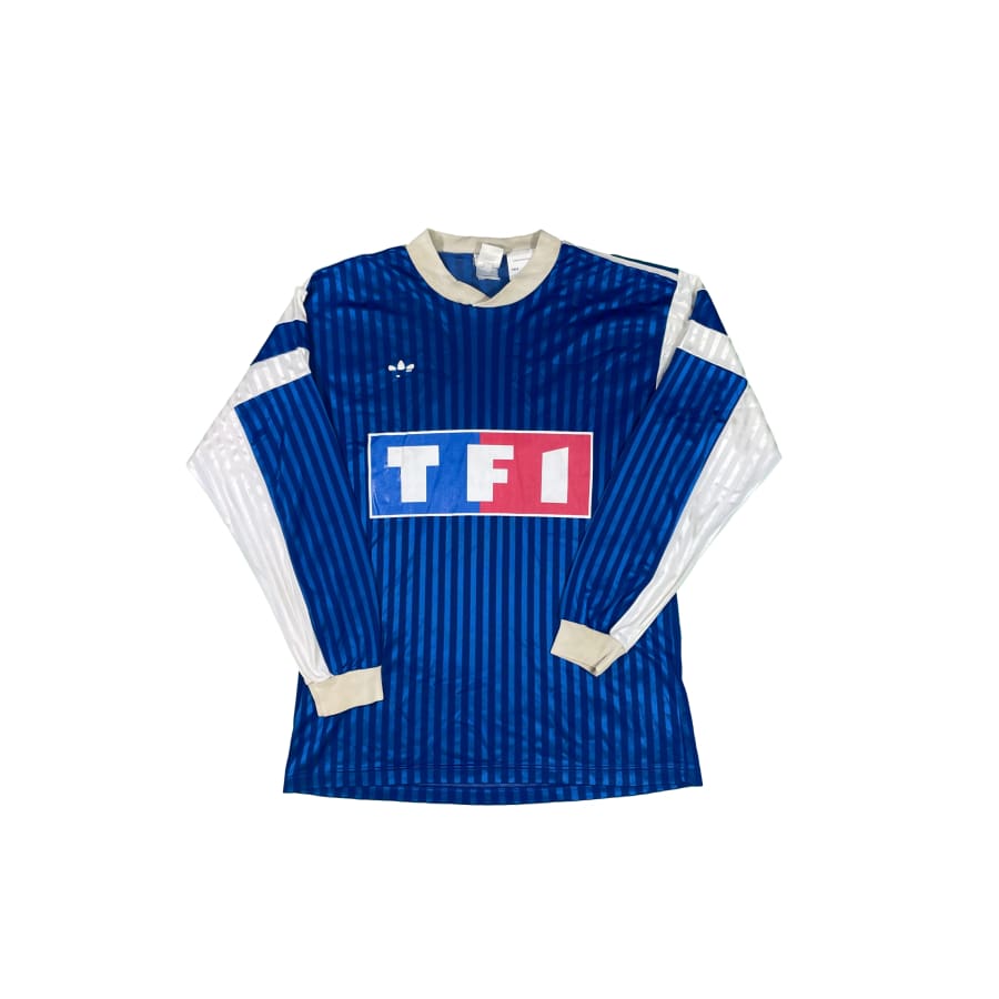 Maillot Vintage Adidas Coupe De France TF1 #3 – Années 90, Homme, Manches Longues, Taille XL