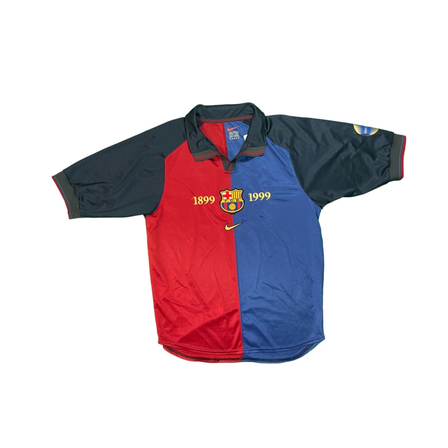 Maillot de football rétro - Homme - FC Barcelona 1980/81 - Bleu/Rouge Maillot de football rétro - Homme - FC Barcelona 1980/81 - Bleu/Rouge