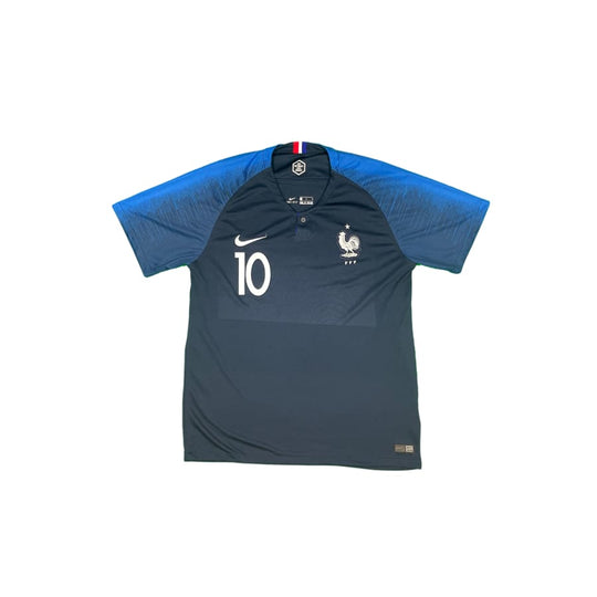 Maillot football vintage Equipe de France domicile #10 MBAPPE saison 2018-2019 - Nike - Equipe de France