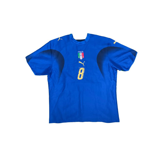 Maillot football vintage Italie domicile #8 Gattuso saison - Puma - Italie