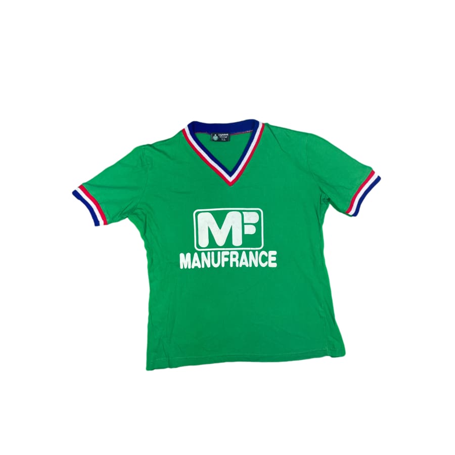 Maillot ASSE porté par E.CLAVELLOUX ( Coupe de France 1984 / 1985 ) | collection MAILLOT FOOTBALL Maillot ASSE porté par E.CLAVELLOUX ( Coupe de France 1984 / 1985 ) | collection MAILLOT FOOTBALL