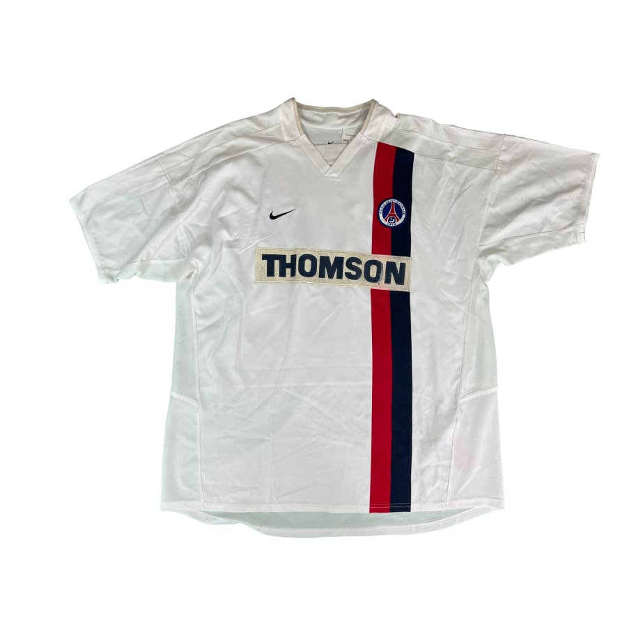 Maillot De Foot Rétro Ronaldinho PSG 2002 - Taille Large (L), Neuf Avec étiquettes, Vintage Style