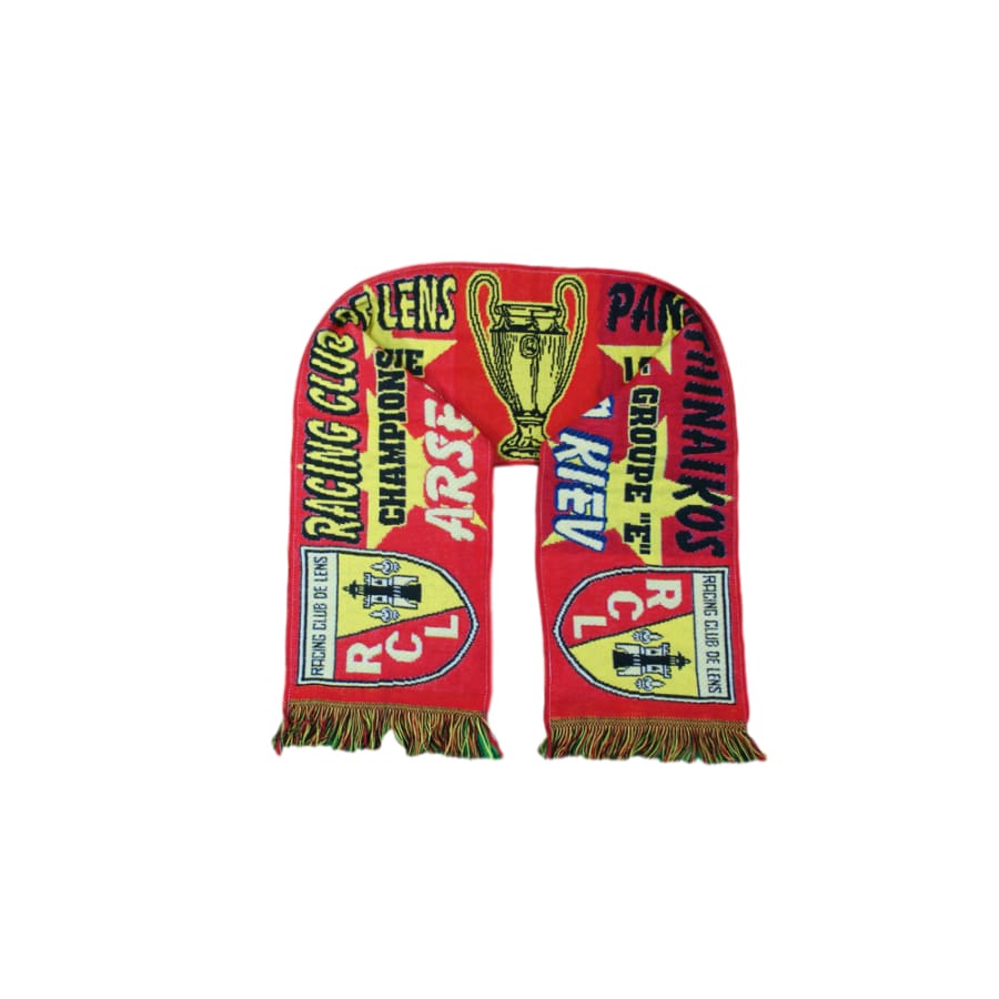 No Maillot Football Rc Lens Fier Lensois Sang or Bollaert Echarpe Scarf No Maillot Football Rc Lens Fier Lensois Sang or Bollaert Echarpe Scarf