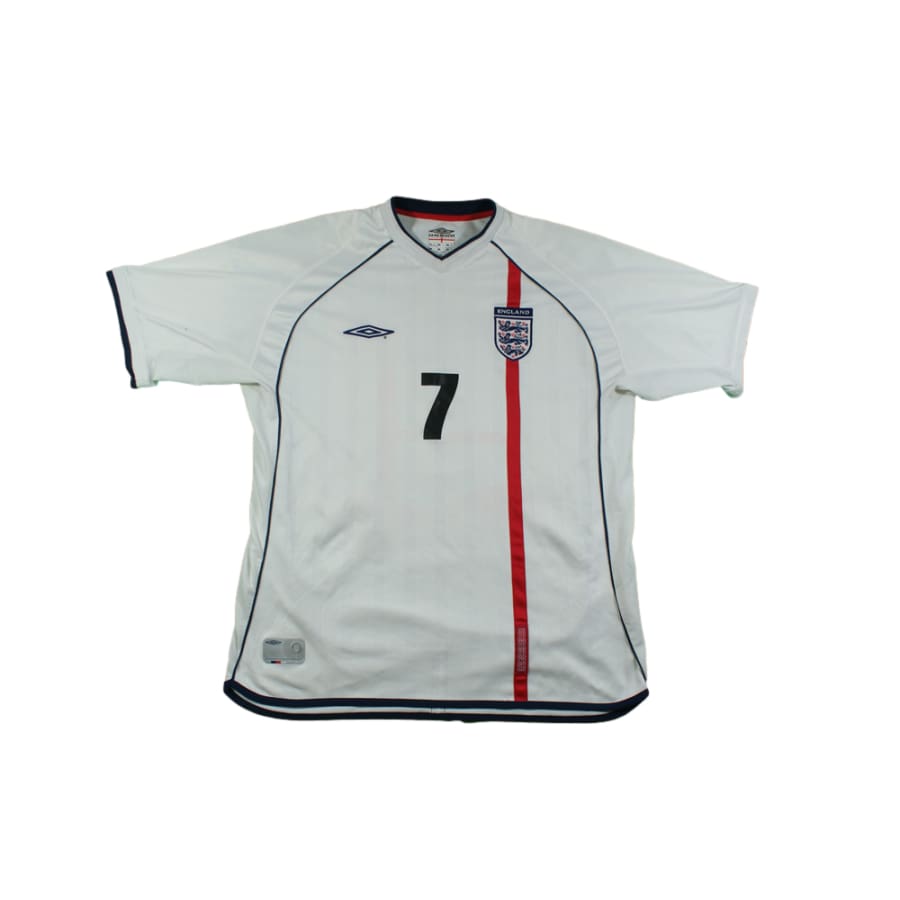 Maillot Angleterre 2000 Vintage Rétro - Taille M - Domicile - En Polyester - Occasion En Excellent état