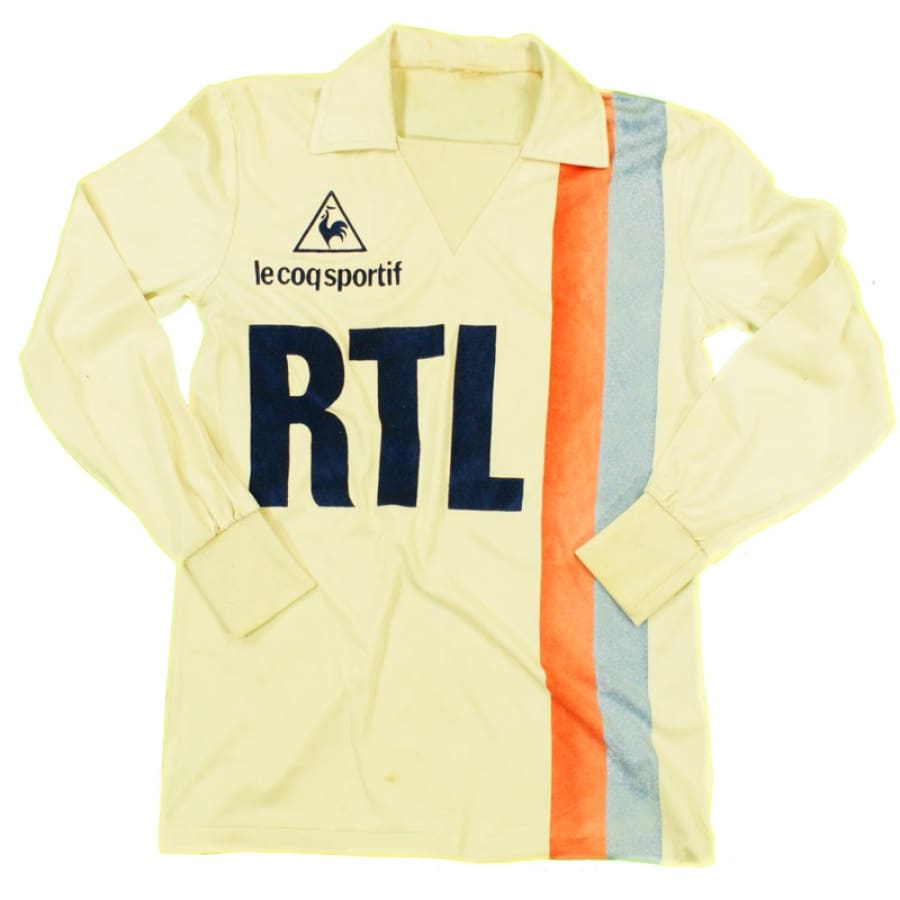 Maillot LE COQ SPORTIF vintage made in France années 80 jaune Maillot LE COQ SPORTIF vintage made in France années 80 jaune