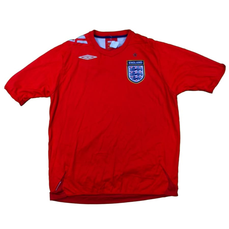 Maillot De Football Angleterre Vintage Umbro 2007-09 - Taille M - Domicile Blanc - Occasion
