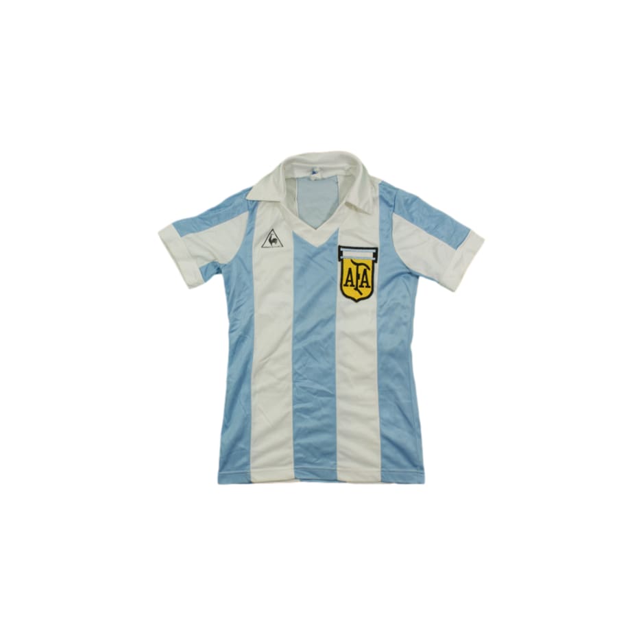Maillot Foot Vintage Le Coq Sportif XL – Style Années 90, Argentine, Manches Longues