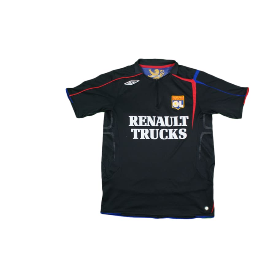 T-shirt Olympique Lyonnais Noir, Coupe D'Europe 2005-2006, Premier Tour, Taille XL