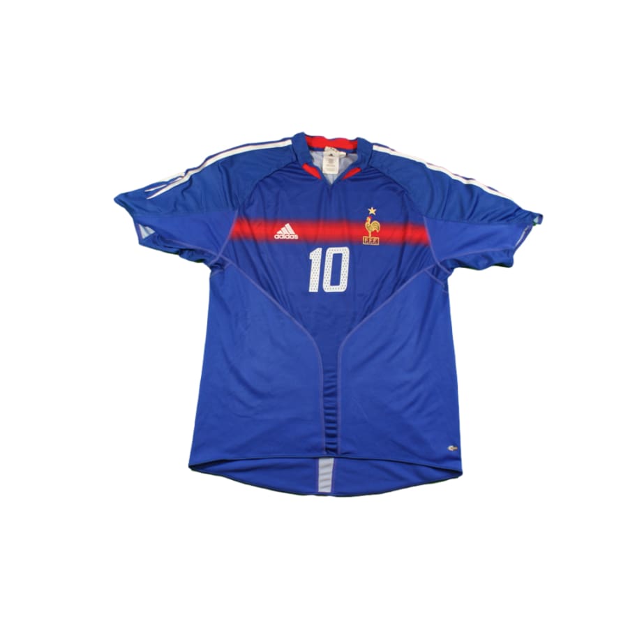 Maillot France Zidane 2004 - Domicile XL - Adidas Tricolore Comme Neuf - Numéro 10