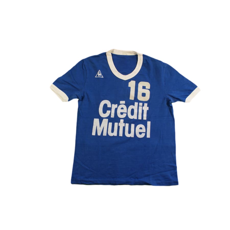 Maillot De Foot Vintage Le Coq Sportif Crédit Mutuel, Manches Longues, Taille S, Années 90