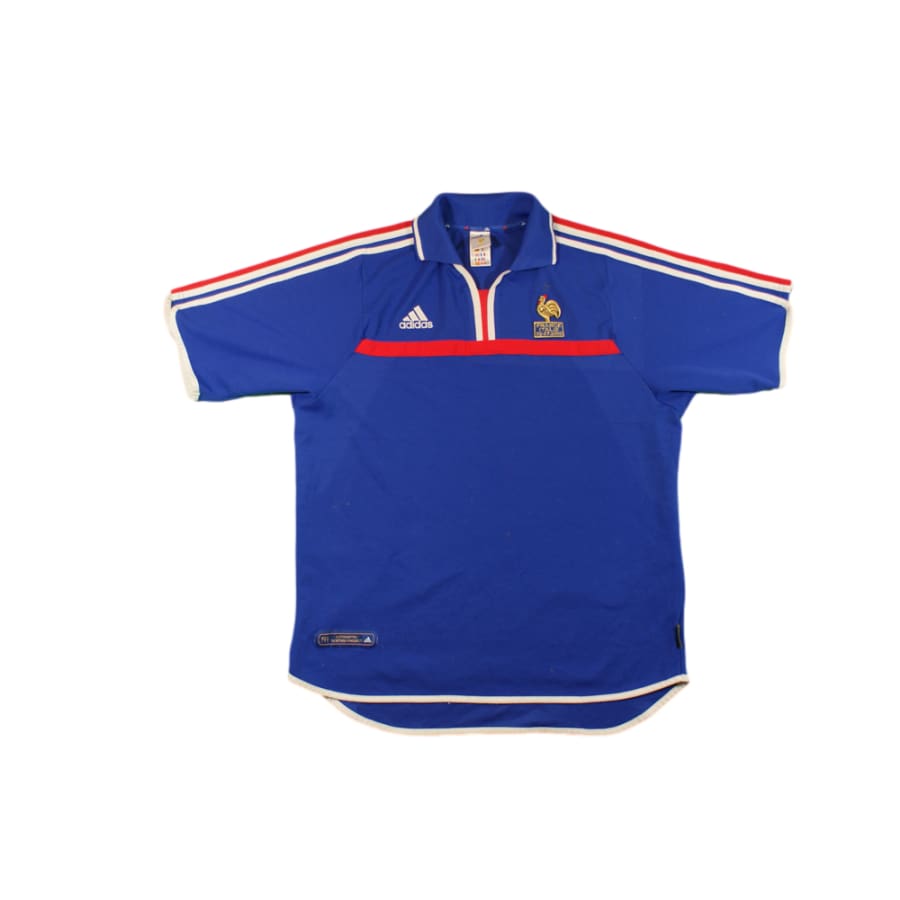 Maillot foot vintage equipe de France domicile N 10 ZIDANE 2000 2001