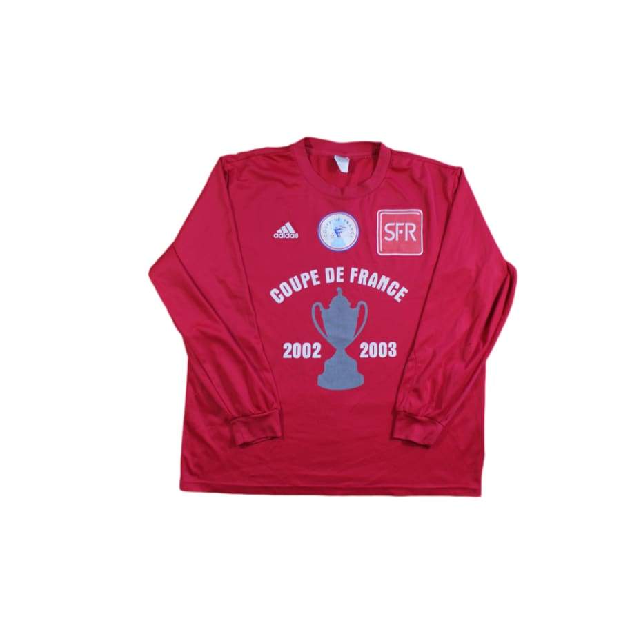 Maillot de football vintage domicile Coupe de France N°13 2002-2003 Maillot de football vintage domicile Coupe de France N°13 2002-2003