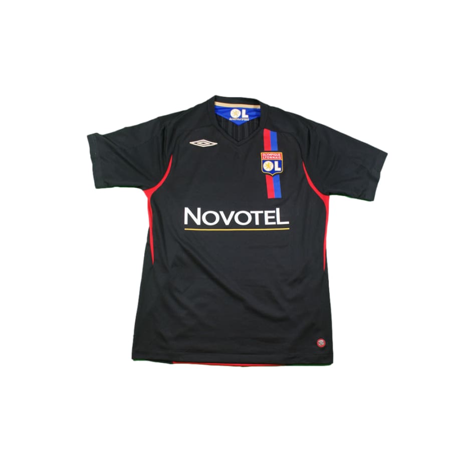 Maillot De Football Vintage Umbro Olympique Lyonnais (OL) - Noir, Taille L - Occasion