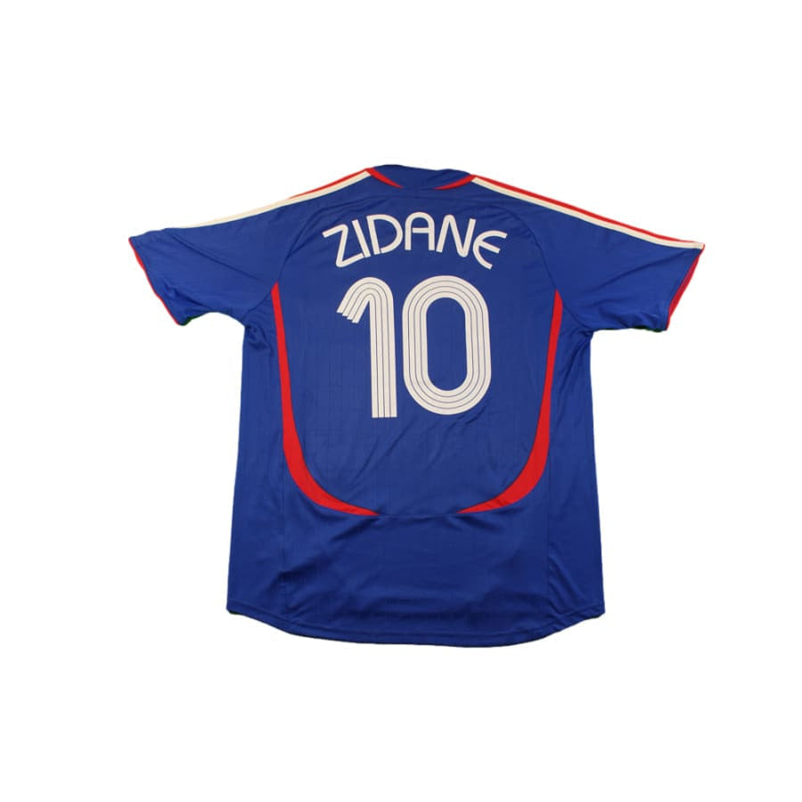 Maillot France vintage domicile N°10 ZIDANE 2006-2007 - Adidas - Equipe de France