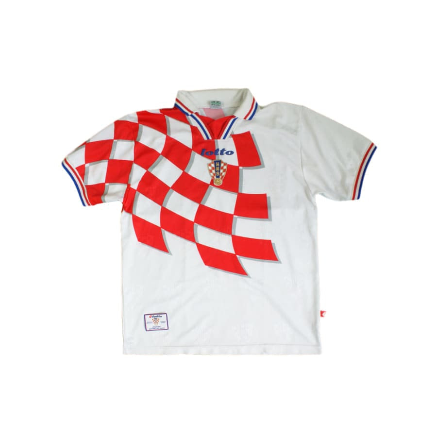 Maillot de football rétro domicile équipe de Croatie 1998-1999 - Lotto - Croatie