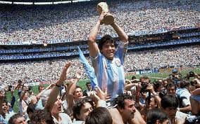maillot foot vintage argentine maradona 1986