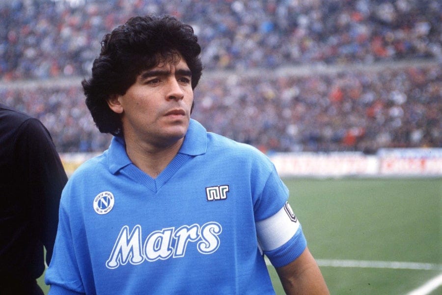 maillot vintage maradona naples