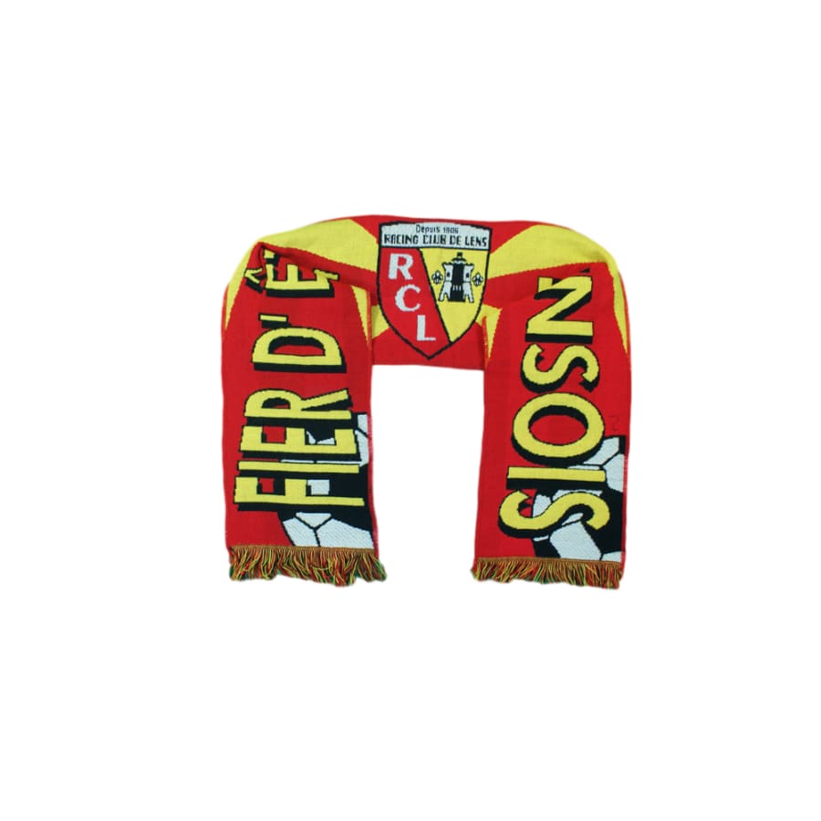 Echarpe de foot vintage RC Lens Fier d’être Lensois années 2000 - Officiel - RC Lens