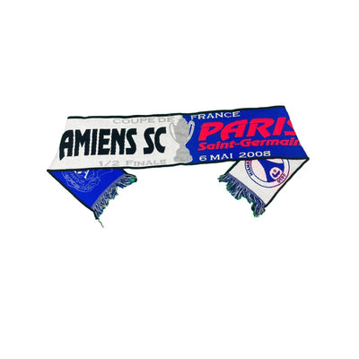 Echarpe de football vintage Amiens SC - PSG saison 2007-2008 - Officiel - Coupe de France