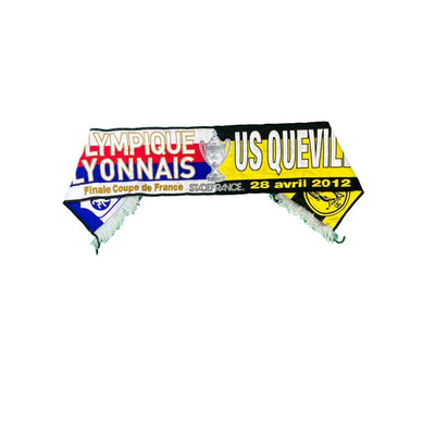 Echarpe de football vintage Coupe de France Olympique Lyonnais - Quevilly - Officiel - Coupe de France