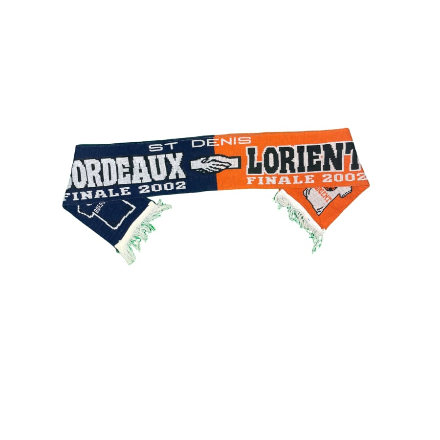 Echarpe de football vintage Finale Bordeaux - Lorient saison 2001-2002 - Officiel - Girondins de Bordeaux