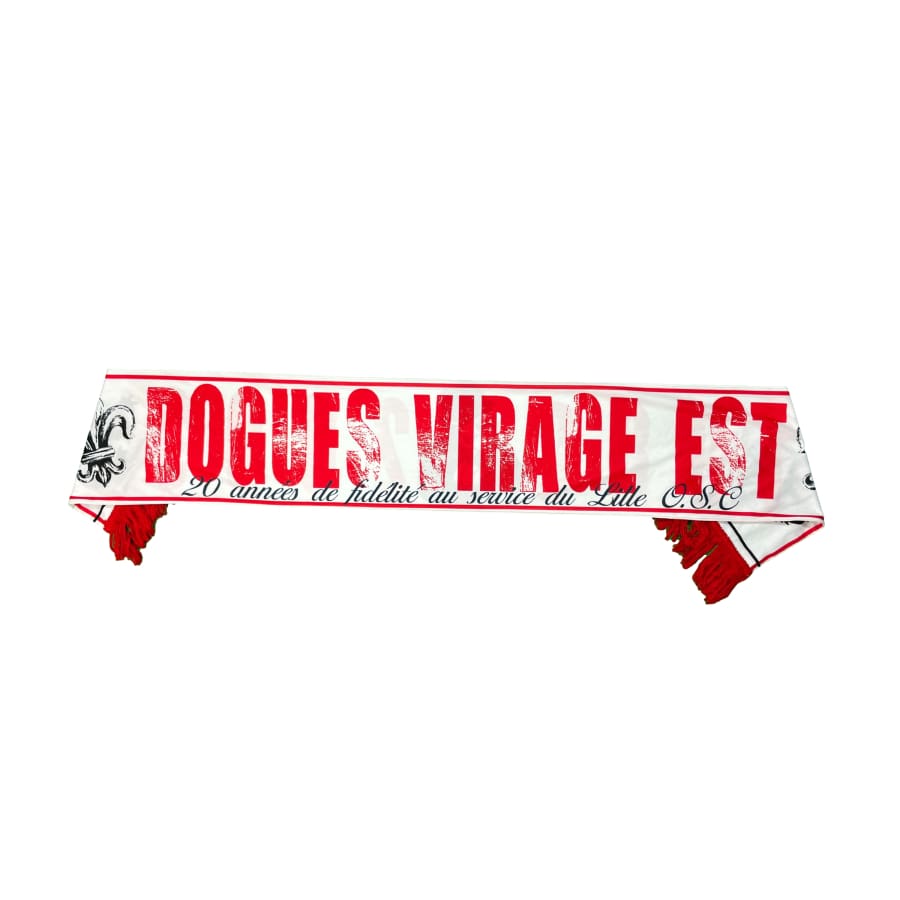 Echarpe de football vintage LOSC Dogues Virage Est - Produit supporter - LOSC