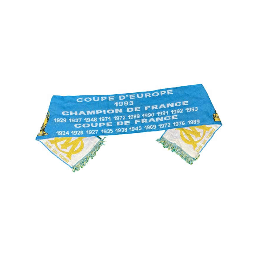 Écharpe Vintage Tottenham Hotspur Années 1990 – Pollard Sports Jaune Et Bleu