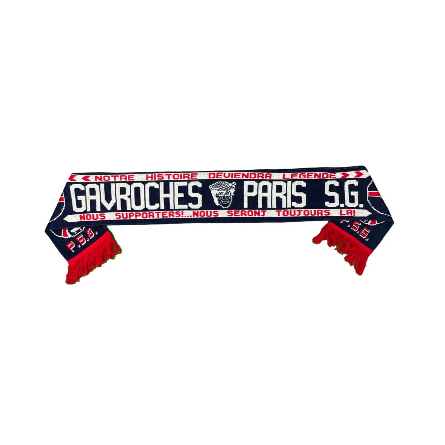 Echarpe de football vintage Paris Saint Germain Gavroches Non officiel Paris Saint Germain