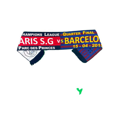 Echarpe de football vintage PSG - Barcelone 15/04/2015 - Produit supporter - Paris Saint-Germain