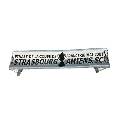 Echarpe de football vintage Strasbourg-Amiens SC Coupe de France saison 2000-2001 - Coupe de France - Amiens