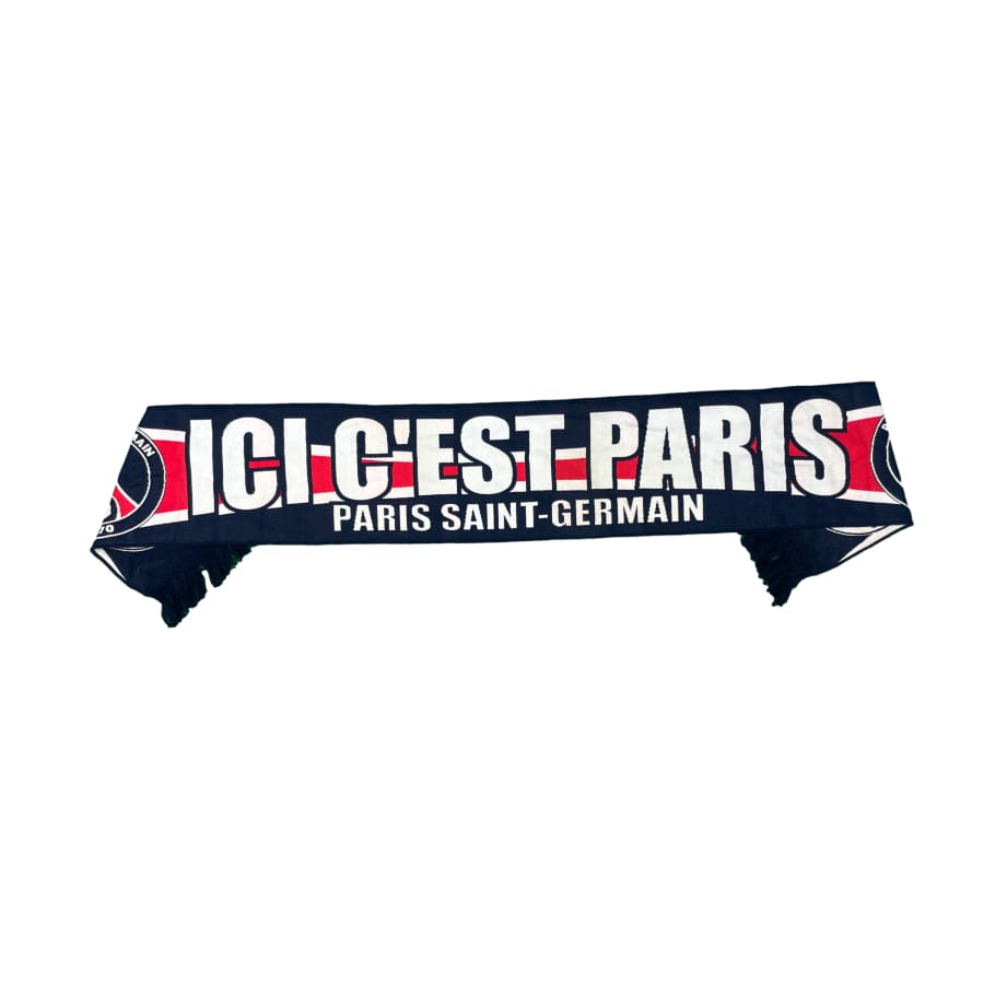 Echarpe football vintage Paris Saint Germain vintage ’ici c’est paris’ Officiel Paris Saint Germain
