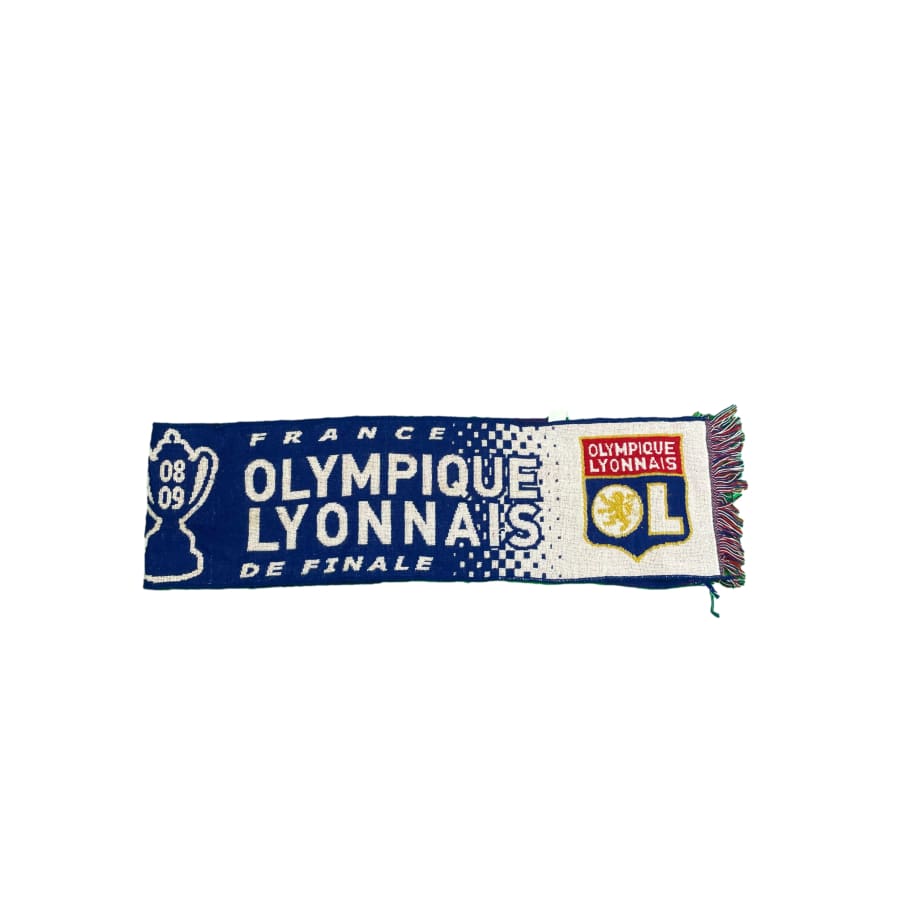 Echarpe vintage de football Concarneau-OL saison 2008-2009 - Coupe de France - Olympique Lyonnais