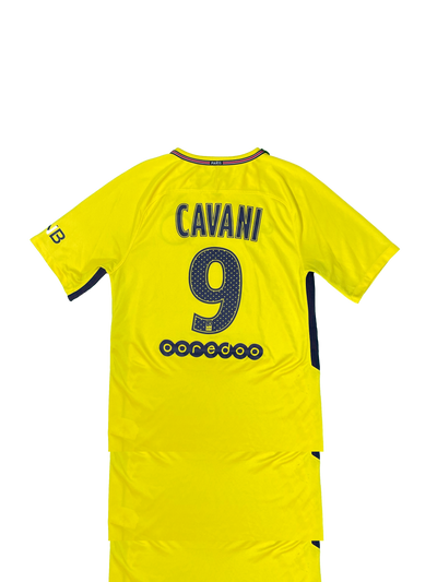 Maillot vintage Paris Saint Germain extérieur #9 Cavani saison 2017 - 2018 - Nike Saint - Germain