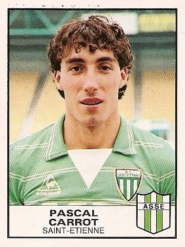 Maillot vintage de lAS Saint-Etienne KB Jardin de 1981 jusquà 1984