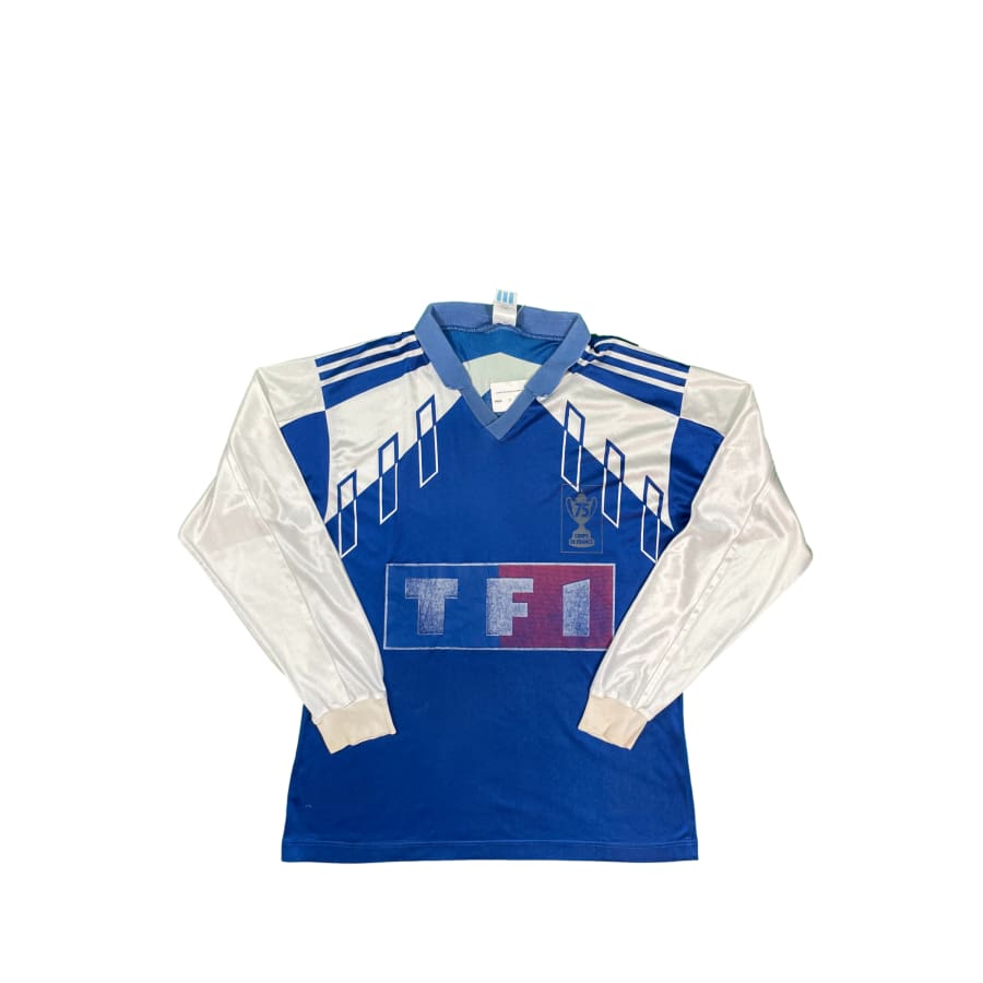 Maillot collector 75 ans coupe de France TF1 #7 saison 1991-1992 - Adidas - Coupe de France