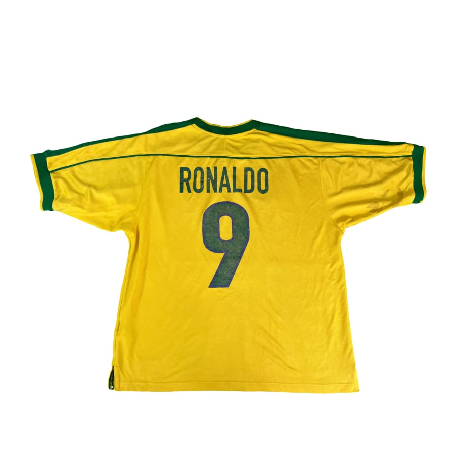 Maillot collector Brésil domicile #9 Ronaldo saison 1998-1999 - Nike - Brésil