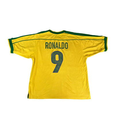 Maillot collector Brésil domicile #9 Ronaldo saison 1998-1999 - Nike - Brésil