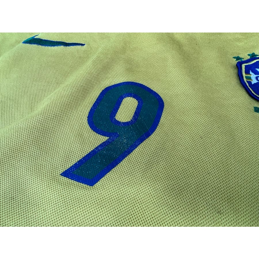 Maillot Vintage Brésil (Années 70-80) – Vegas, Taille 52 – Maillot Domicile Jaune