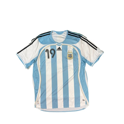 Maillot collector domicile Argentine #19 Messi saison 2006-2007 - Adidas - Argentine