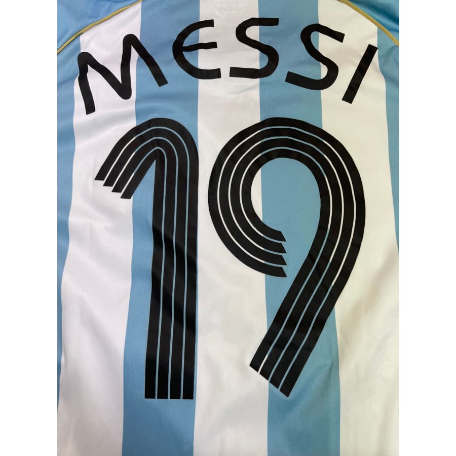 Maillot collector domicile Argentine #19 Messi saison 2006-2007 - Adidas - Argentine