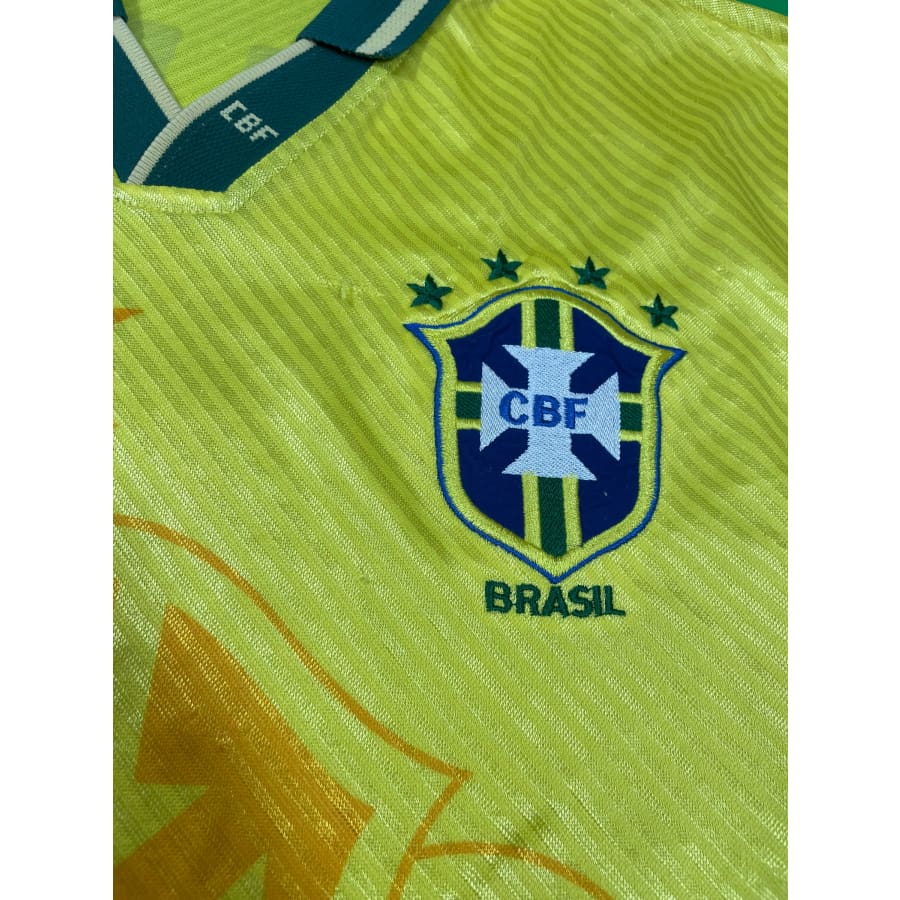 Maillot collector domicile Brésil #10 Ludo saison 1994-1995 - Umbro - Brésil