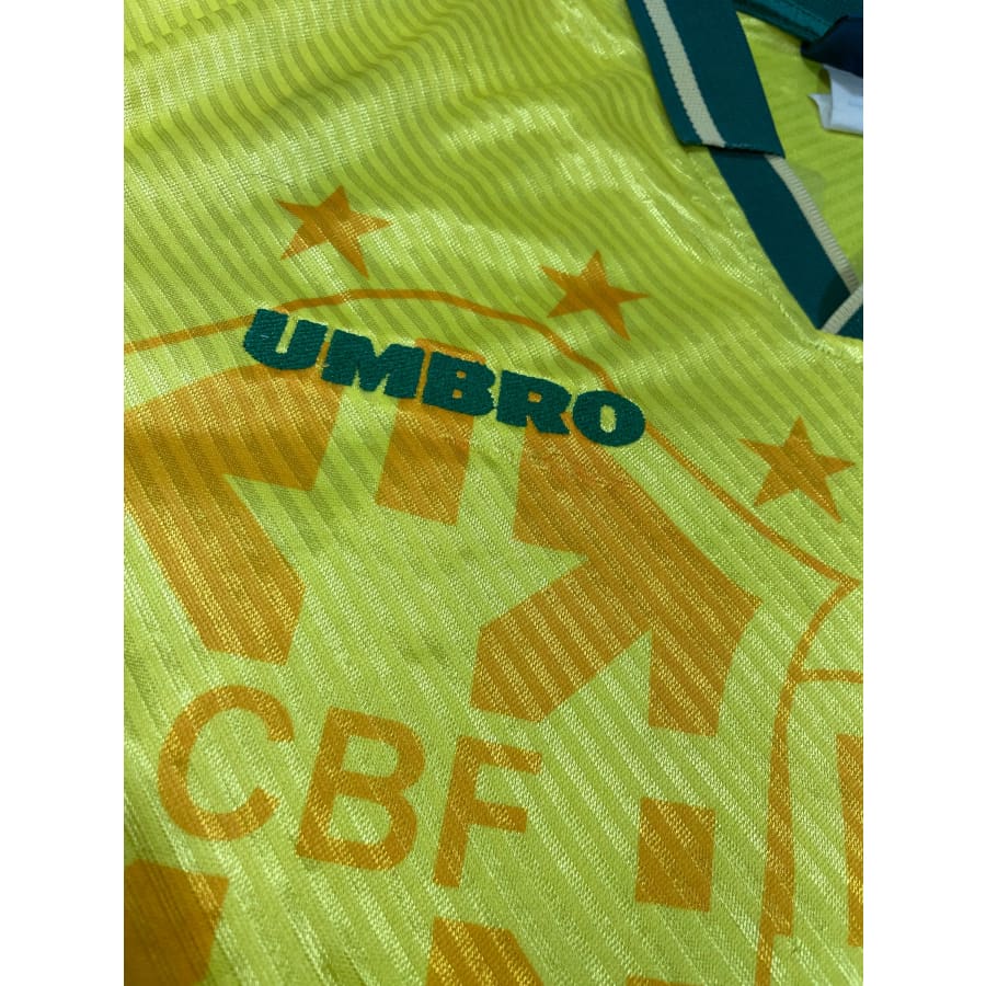 Maillot collector domicile Brésil #10 Ludo saison 1994-1995 - Umbro - Brésil