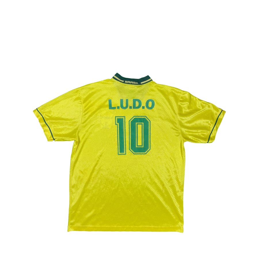 Maillot collector domicile Brésil #10 Ludo saison 1994-1995 - Umbro - Brésil