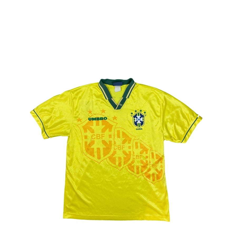 Maillot collector domicile Brésil #10 Ludo saison 1994-1995 - Umbro - Brésil