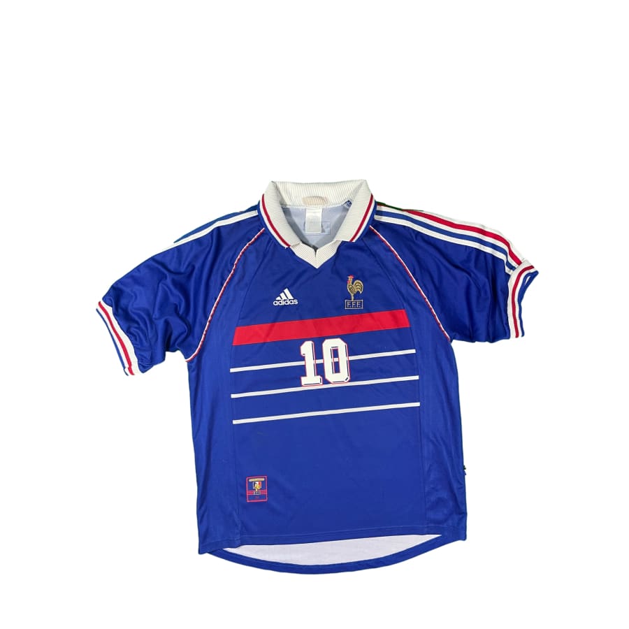 Maillot collector domicile Equipe de France #10 Zidane saison 1998-1999 - Adidas - Equipe de France