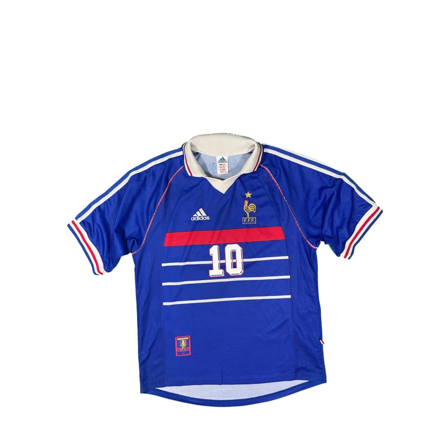 Maillot collector domicile Equipe de France #10 Zidane saison 1998-1999 - Adidas - Equipe de France