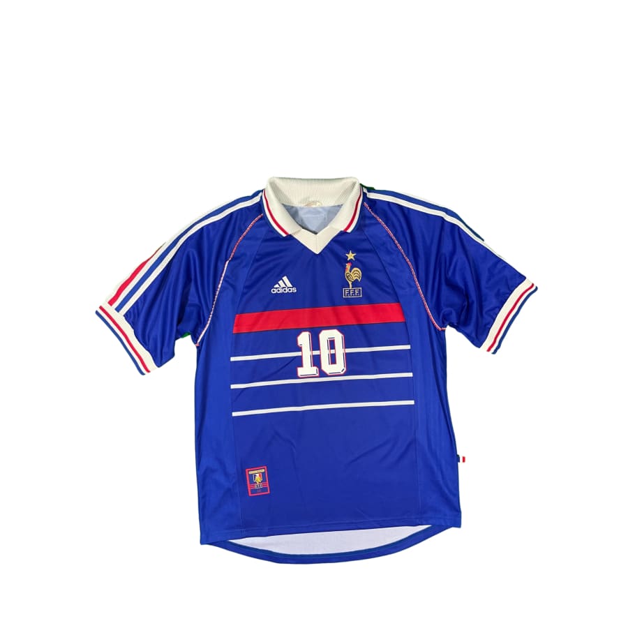 Maillot collector domicile Equipe de France #10 Zidane saison 1998-1999 - Adidas - Equipe de France